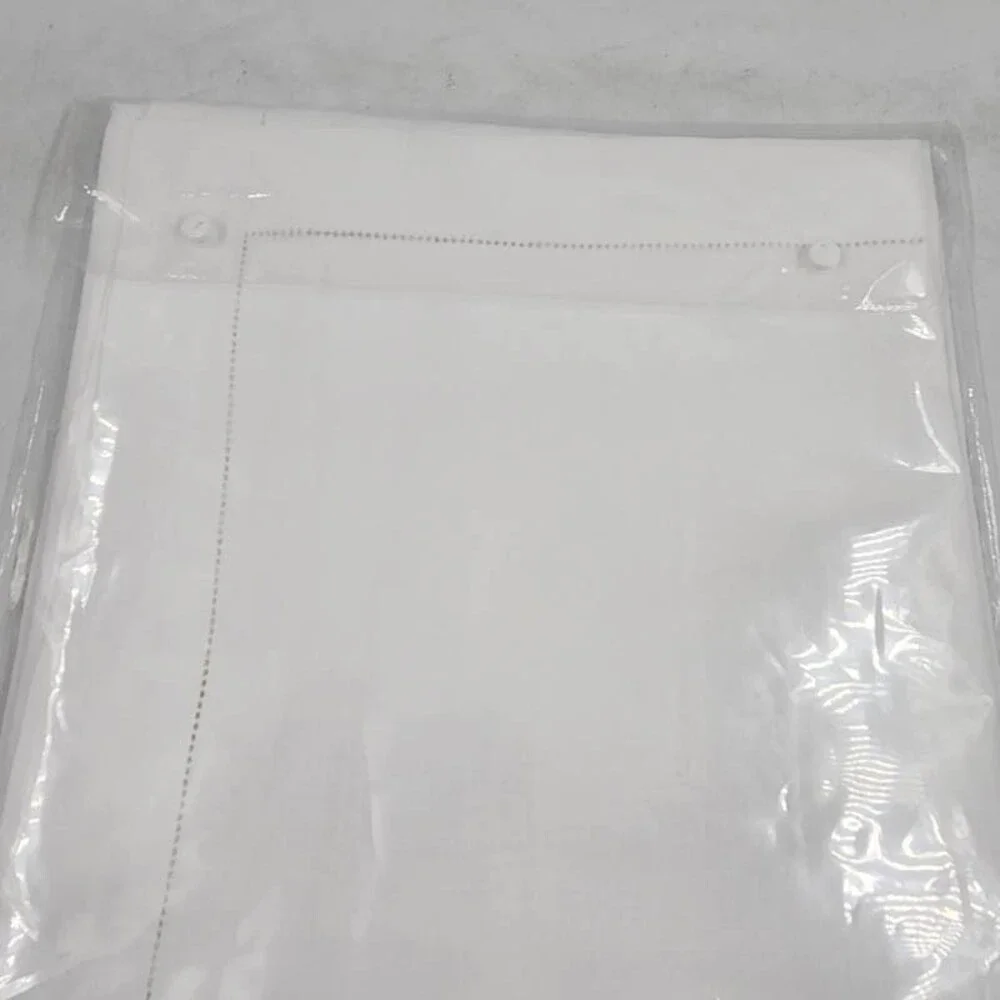 Matouk Roman Linen Hemstitch King Sham 21 x 36 - Flange White
